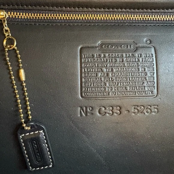 Vintage Coach Lexington Briefcase | 2 Black Hangtags | 5265 |Excellent Condition - Picture 14 of 16